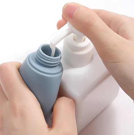 3 pieces travel Silicone Bottles leakproof for Toiletries- 60 ml each